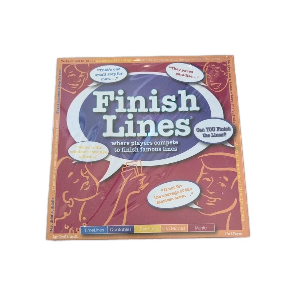 Finish Lines - Where Players Compete to Finish Famous Lines - Games Reasons 2007